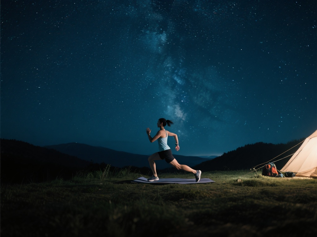 夜晚的星空总是充满神秘与浪漫，而将体育运动置于这样
