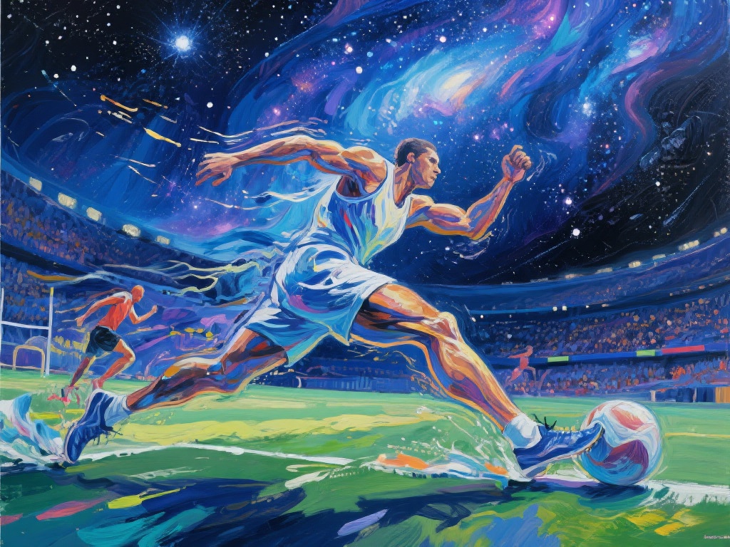 在人类文化的浩瀚星空中，体育与艺术的交汇点总是闪烁